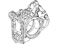 Ford New 2001-2002 Fits Mercury Cougar Case Assembly Transmission, Part # 1S8Z7005BA