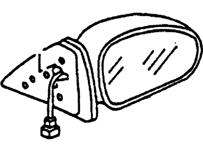 Ford New 1998-2003 Fits Ford / Mercury Escort / Tracer Mirror Assy - Rear View Outer Base No. 17682 Position Passenger Side, Part # F8CZ17682AA