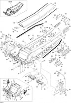 Fits 2005-2007 Ski-Doo Mach Z 1000 SDI / Mach Z 1000 SDI Adrenaline & X Models RH Footrest Reinforcement, OEM Part # 518323952