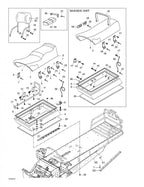 Fits 1999-2007 Ski-Doo Expedition 4-TEC / Skandic 500/600 Models LH Support, OEM Part # 5144028