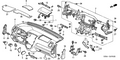 Honda New 2004-2005 Fits Honda Civic Insulator, R. Instrument, Part # 77107-S6E-G00