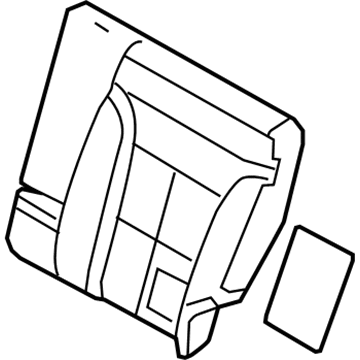 Ford New 2008-2010 Fits Ford Edge Pad - Rear Seat Back Position Driver Side, Part # 8T4Z7866801A
