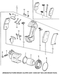 New 1980-1981 Fits Honda Accord Front Pad Set, Part # 45022-SA3-N52