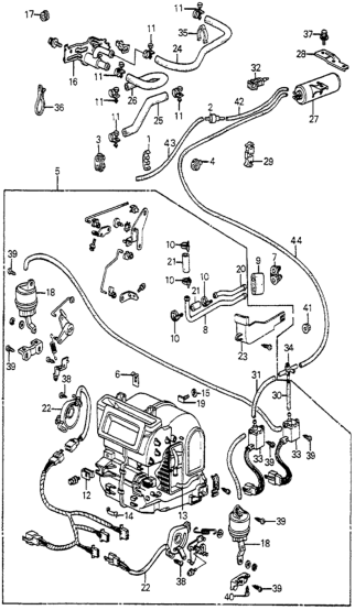 Honda New 1984-1985 Fits Honda Accord Water Inlet Hose, Part # 39311-SA5-050