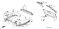 Honda New 1994-1995 Fits Honda Accord Garnish, R.*YR147L*, Part # 84435-SV5-A01ZB