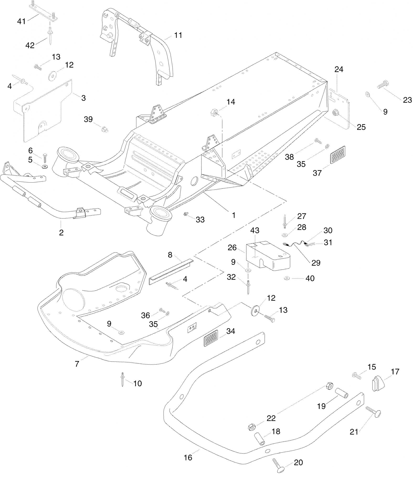 Fits 1996-2005 Ski-Doo Tundra / Tundra II LT Models Tapping Screw M4.2x9.5, OEM Part # 209640940