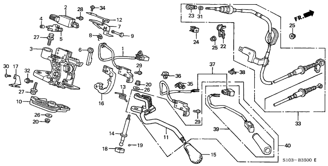 Honda New 1997-2001 Fits Honda CR-V Spring, Release Return, Part # 54031-S10-A81