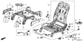 Honda New 2009-2014 Fits Honda Ridgeline Cover, L. FR. Seat *NH607L* (RR) (TU DARK GRAY), Part # 81596-SJC-L11ZB