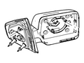 Ford New 2007-2008 Fits Ford / Lincoln F-150 / Mark LT Mirror Assy - Rear View Outer Base No. 17682 Position Passenger Side, Part # 8L3Z17682AA