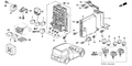 Honda New 2005 Fits Honda Element Fuse Box Assembly, Part # 38200-SCV-A03