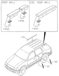 Honda New 1998-2002 Fits Honda Passport Molding Clip, Part # 89712-44700