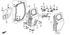 New 2007-2008 Fits Honda Element Garnish, R. RR. Access Panel *YR569M* (COPPER GLOW METALLIC), Part # 72925-SCV-A11ZH