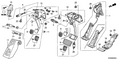 Honda New 2006-2011 Fits Honda Civic Brake Pedal Assembly, Part # 46600-SNE-A81