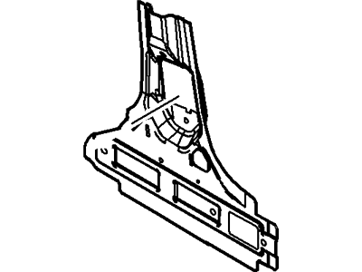 Ford New 2008-2011 Fits Ford Focus Reinforcement - Rear Quarter Panel Base No., Part # 8S4Z5420403A