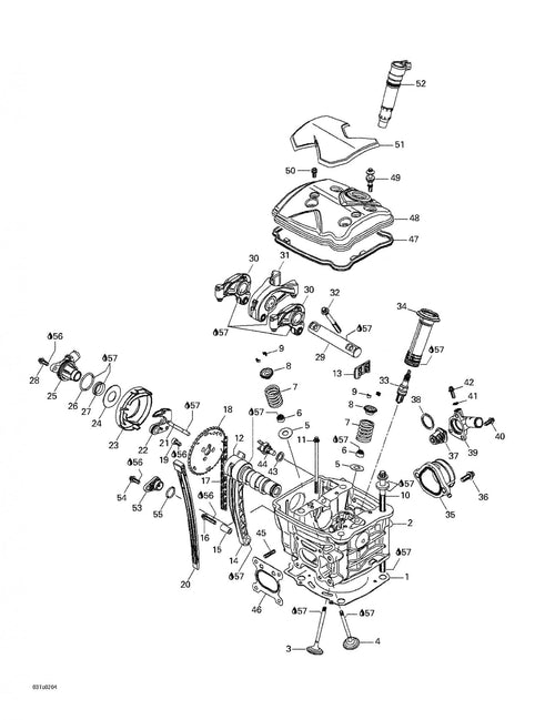 Fits 2002-2005 Can-Am Quest / Quest 500 Models Camshaft Traxter 650 Cvt, OEM Part # 420220774