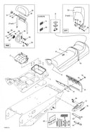 Fits 1999-2005 Ski-Doo Formula Deluxe 500/600/700 / Formula Deluxe 600/700 Models Under Chest, OEM Part # 572107601