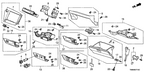 New 2011 Fits Honda Insight Bracket, Audio, Part # 77255-TM8-A10