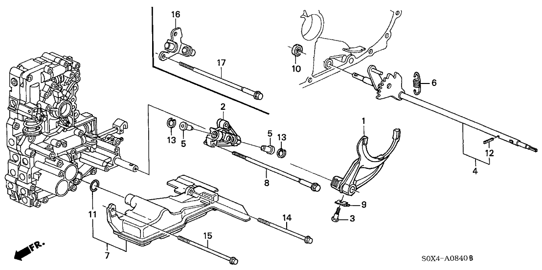 Honda New 1999-2001 Fits Honda Odyssey Spring, Detent Arm, Part # 24634-P7T-000