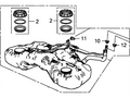 Acura New Fits Acura Fuel Tank Set, Part # 17044-TK5-A00
