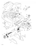 Fits 2003-2004 Ski-Doo Grand Touring 500/600/700 / Legend 380F Models Indicator Support, OEM Part # 517303592