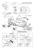 Fits 2002-2007 Ski-Doo Expedition TUV V800 / Skandic 500/600 Models Screw, OEM Part # 40167