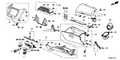 Honda New 2013-2014 Fits Honda Fit EV Cover Assy., Passenger (Lower)*NH643L* (LIGHT GRAY), Part # 77345-TX9-A01ZA