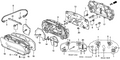 Honda New 2000-2001 Fits Honda Accord Combination Print Panel, Part # 78146-S84-A23