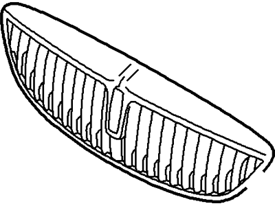 Ford New 2002 Fits Lincoln LS Grille Assy - Radiator Base No. 8200, Part # 2W4Z8200AAA