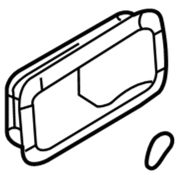 New 2007-2014 Fits Ford Edge Escutcheon - Door Inside Handle Position Passenger Side, Part # 8T4Z7822620AD