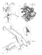 Fits 2003-2005 Ski-Doo Grand Touring V-1000 / Legend V-1000 Inlet Hose, OEM Part # 509000104