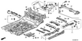 Honda New 2006-2014 Fits Honda Ridgeline Crossmember B, Middle Floor, Part # 65720-SJC-A00ZZ