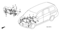 Honda New 2008-2010 Fits Honda Odyssey Instrument Wire Harness, Part # 32117-SHJ-A22