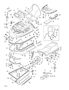 Fits 1998-2007 Ski-Doo Skandic 500/600 / Skandic 500F/600 Models LH Upper Grill Suv 550, OEM Part # 5242670