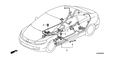 New 2009-2011 Fits Honda Civic Sub-Wire, Console, Part # 32104-SVA-A20