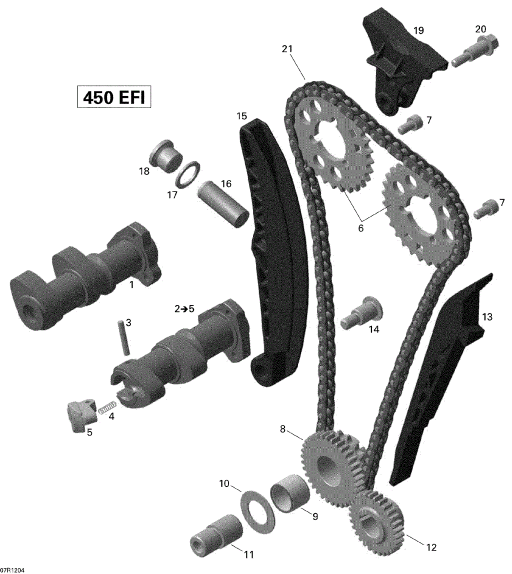 Can-Am - OEM schematic diagram - Part # 2572-420229135 - 01- Camshafts And Timing Chain | 01- Crankcase | 01- Engine Cooling - Ref # 11, 3, 17