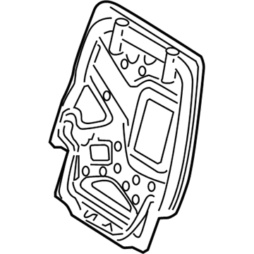 Ford New 2006-2010 Fits Ford / Mercury Explorer / Mountaineer Frame - Rear Seat Back Retaining Position Driver Side, Part # 6L2Z78613A39DA