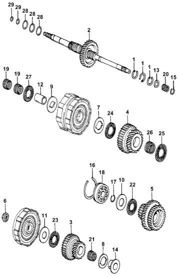 Honda New 1979-1991 Fits Honda Accord Circlip (Outer) (20MM), Part # 90603-689-900