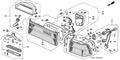 Honda New 1990-1991 Fits Honda Accord Cover & Wire, R., Part # 34152-SM4-003