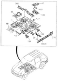 Honda New 1998-2002 Fits Honda Passport Gusset, Floor Panel Side, Part # 89712-50341