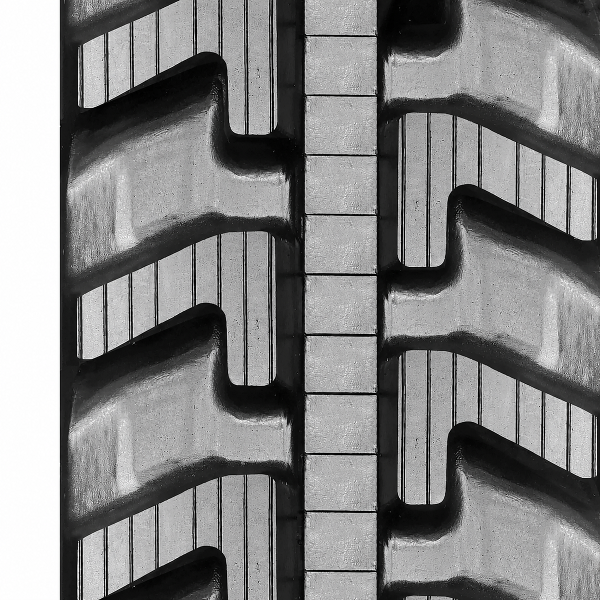 A-2304870T: A-2304870T: T Tread Pattern Rubber Track, Width 230 mm, Pitch 48 mm, Links 70