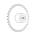 A-AH126008: John Deere A-AH126008 Chain Sprocket