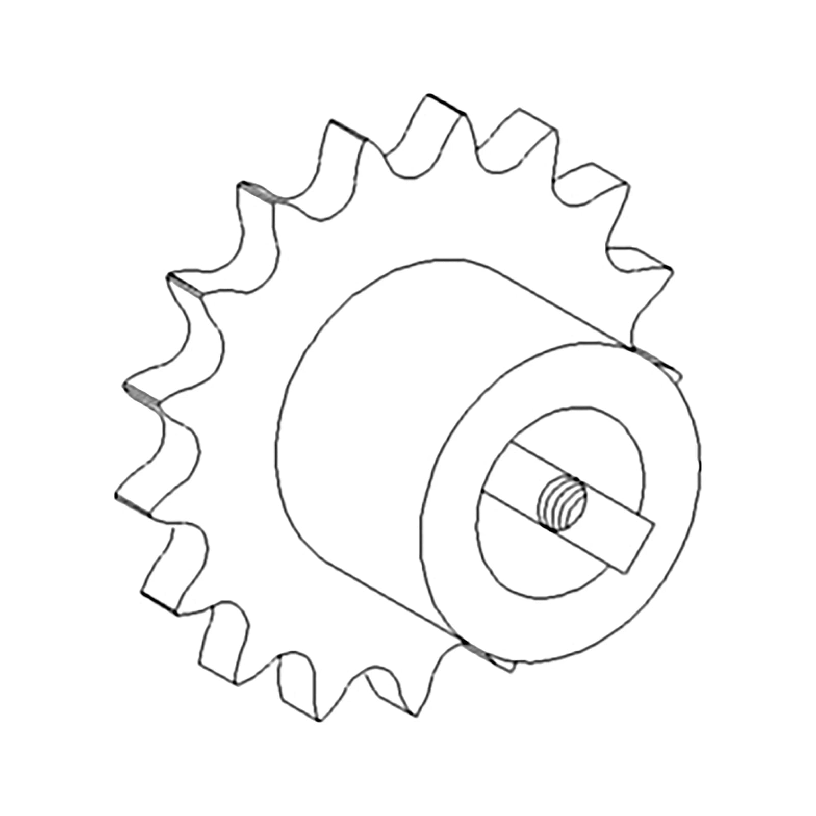 A-AH128074: John Deere Chain Sprocket - A-AH128074