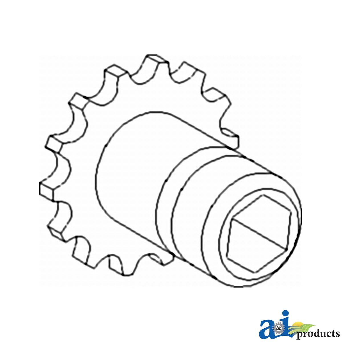 A-AH143069: Fits John Deere A-AH143069 Drive Sprocket, 14 Teeth – Replacement