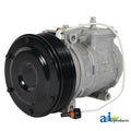 A-AH169875: John Deere A-AH169875 Air Conditioner Compressor with Clutch, 12 Volt
