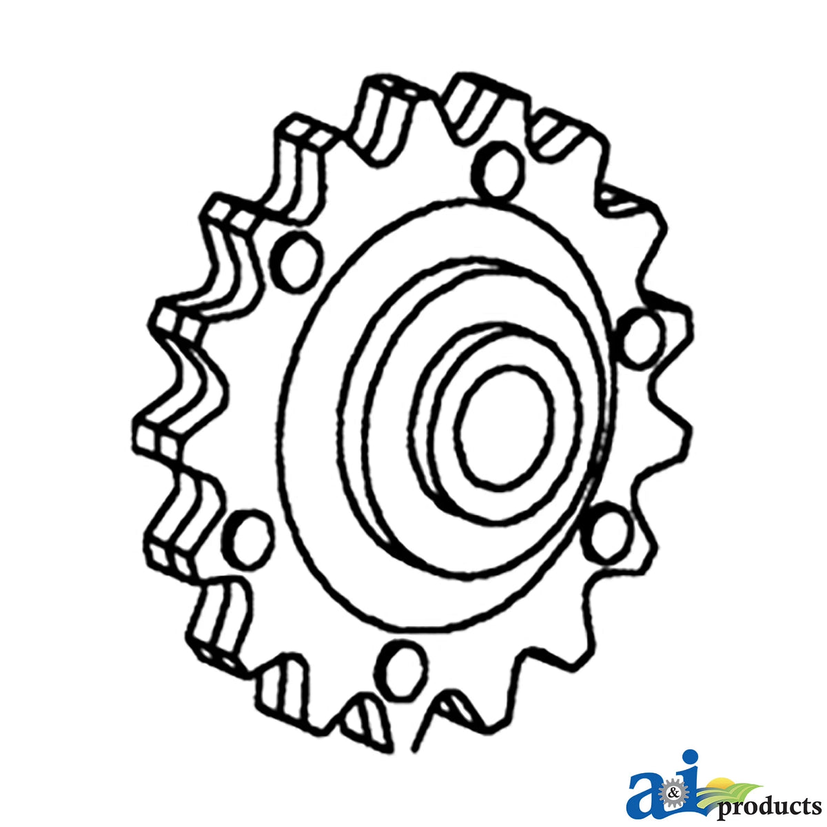 A-AH21440: Fits John Deere A-AH21440 Idler Sprocket – Replacement