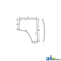A-L174377: Fits John Deere A-L174377 Right Side Door Glass – Replacement