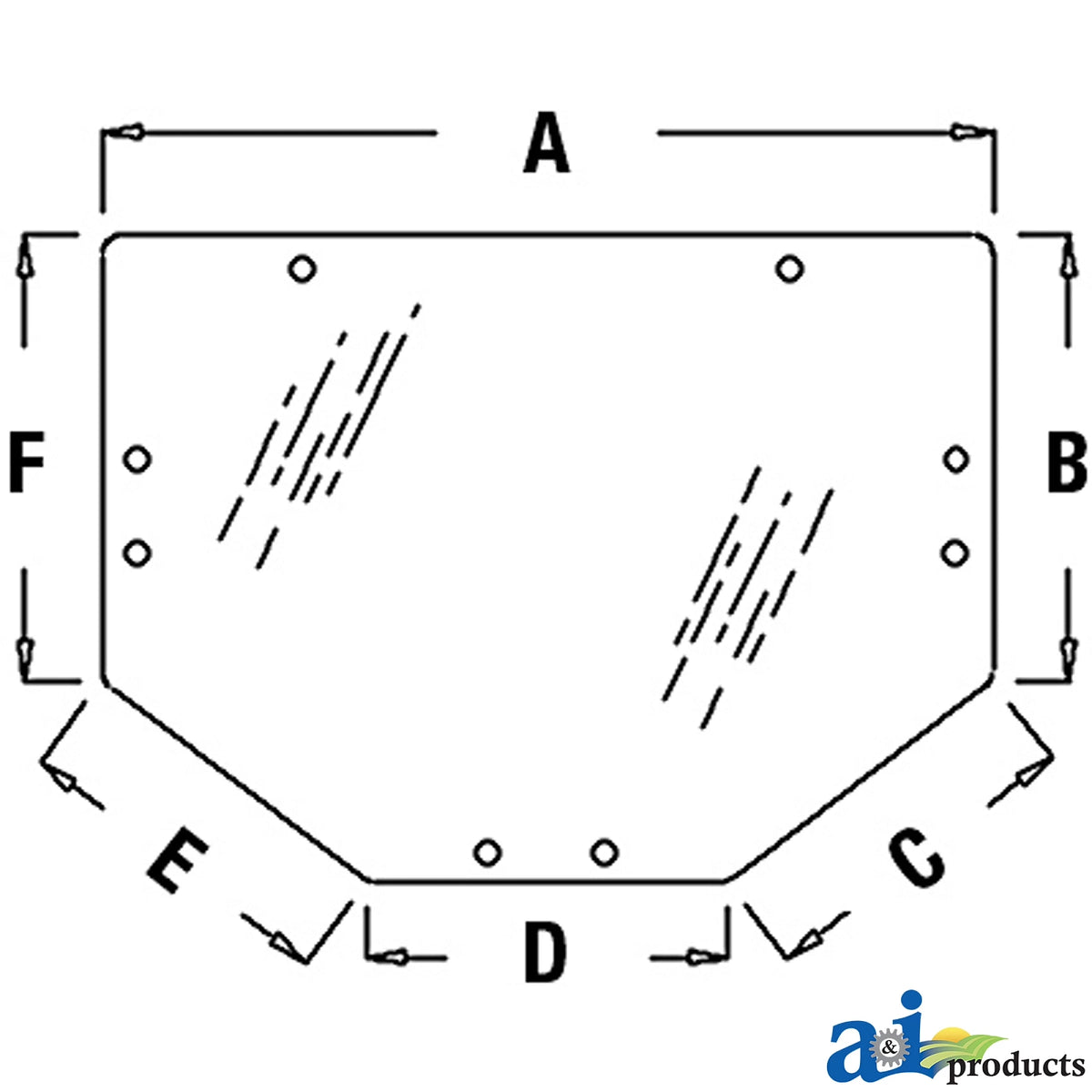 A-L213351: Fits John Deere A-L213351 Rear Window – Replacement