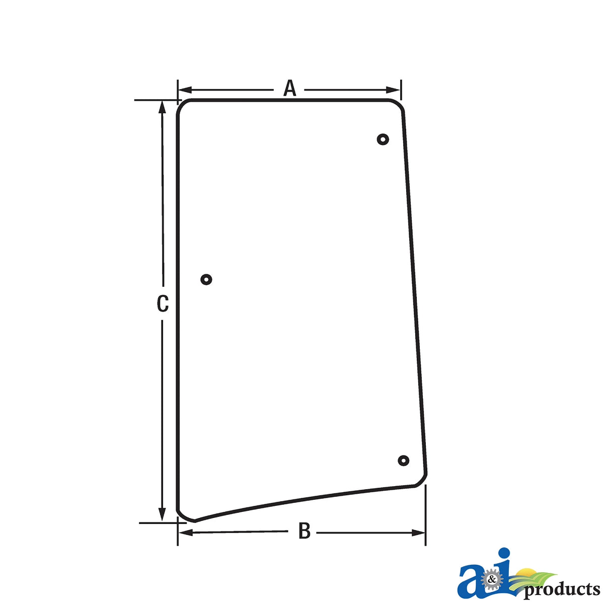A-L213352: Fits John Deere A-L213352 Windowpane – Replacement