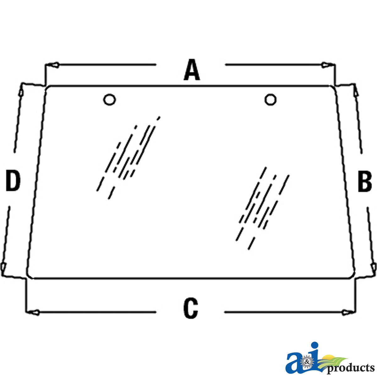 A-L78733: Fits John Deere A-L78733 Windshield – Replacement