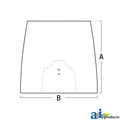A-LVU26034: Fits John Deere A-LVU26034 Windshield – Replacement